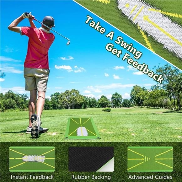 Golf Training Mat for Swing Detection Batting, Premium Golf Impact Mat - Picture 4 of 7